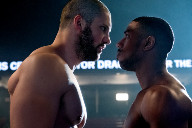 C2_08459_R
Florian Munteanu stars as Viktor Drago and Michael B. Jordan as Adonis Creed in CREED II, 
a Metro Goldwyn Mayer Pictures and Warner Bros. Pictures film.
Credit: Barry Wetcher / Metro Goldwyn Mayer Pictures / Warner Bros. Pictures
© 2018 Metro-Goldwyn-Mayer Pictures Inc. and Warner Bros. Entertainment Inc.
All Rights Reserved.