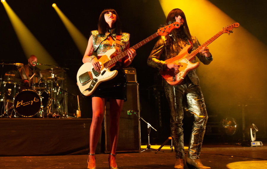 Donald Ray DJ Johnson Jr, Laura Lee, and Mark Speer of Khruangbin perform in London, England.