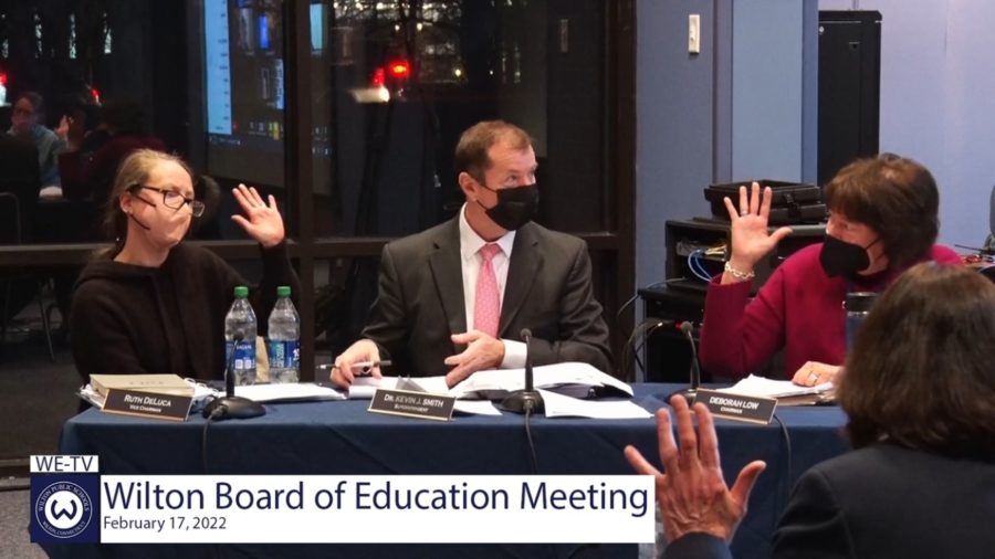 Wilton Board of Education members unanimously vote in favor of the mask optional policy.