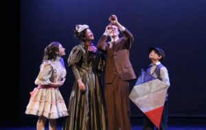 The Banks family, played by Emmy Bear, Miya Lasher, Henry Purcell, and Alex Shuie (Lara Paschalidis)