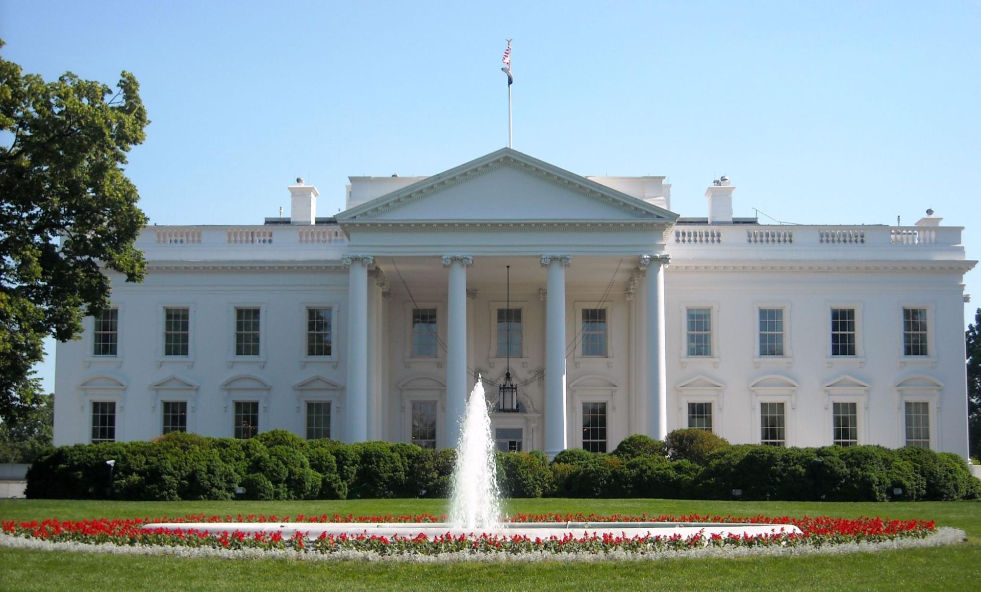 The White House–the president’s home and workplace.