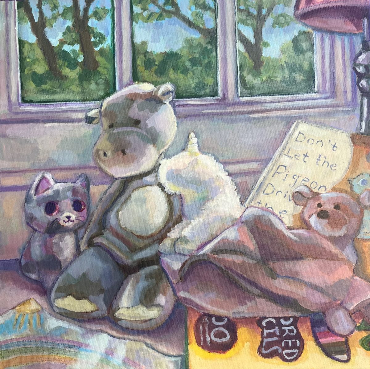 Acrylic paint on canvas.